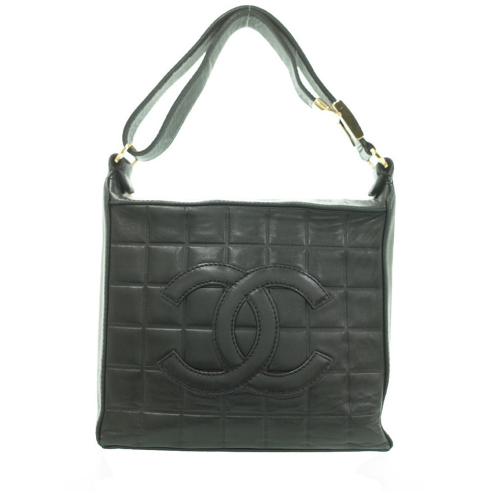 Chanel Chocolate Bar Semi-Shoulder Bag Black